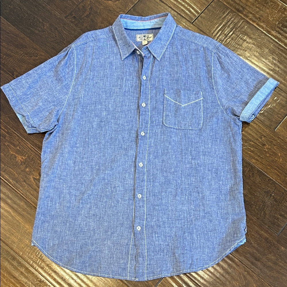True Grit Blue Button Down Shirt